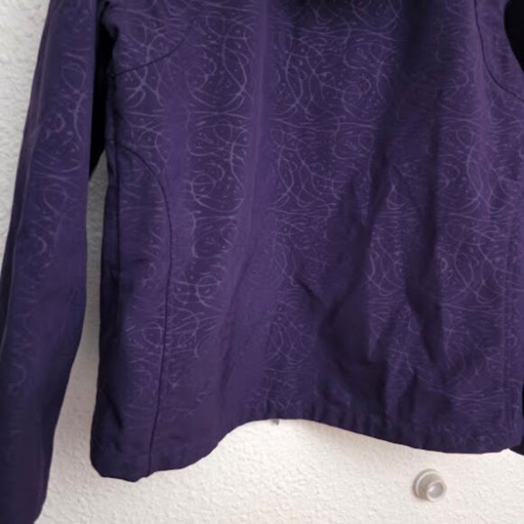 Double Diamond Abstract Softshell Jacket in Purple Women's Size Large - Picture 6 of 7